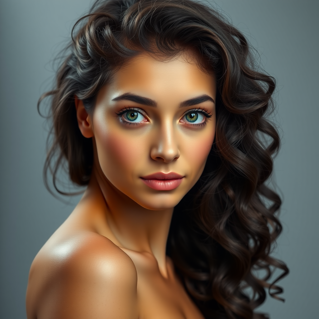 Headshot of Sofia Rossi, a young woman with dark curly hair, looking thoughtfully at the camera.